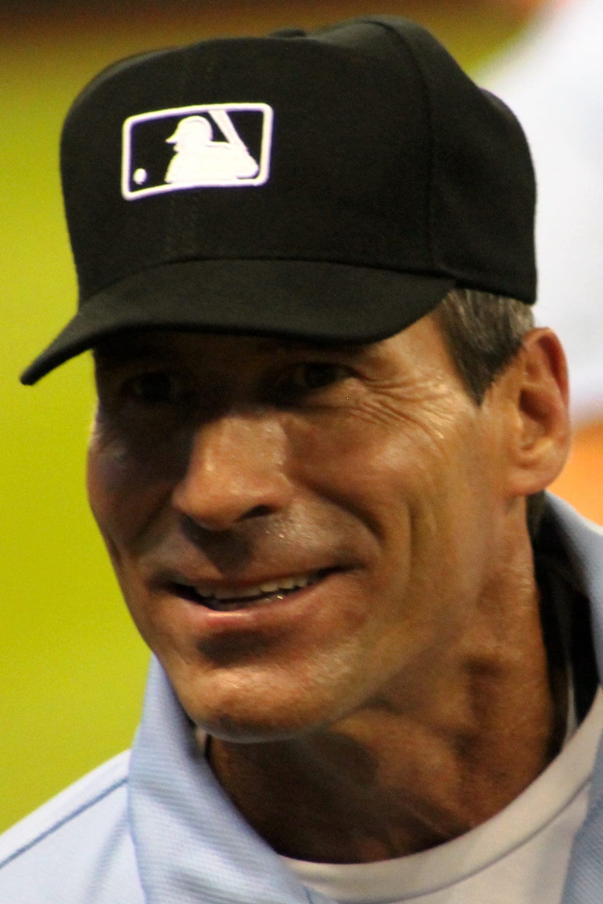 Umpire Ángel Hernández in Houston, April 2015. Not the 2018 ALDS game.