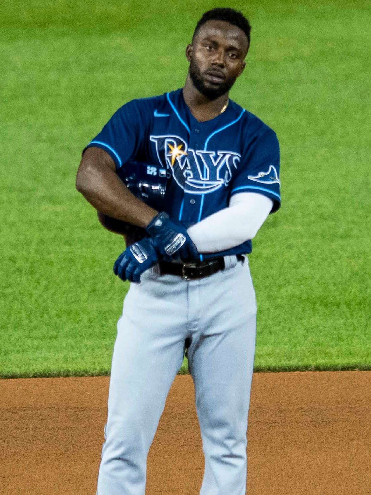 Randy Arozarena with the Rays, September 8, 2020, his first season after the trade. Not the transaction itself.
