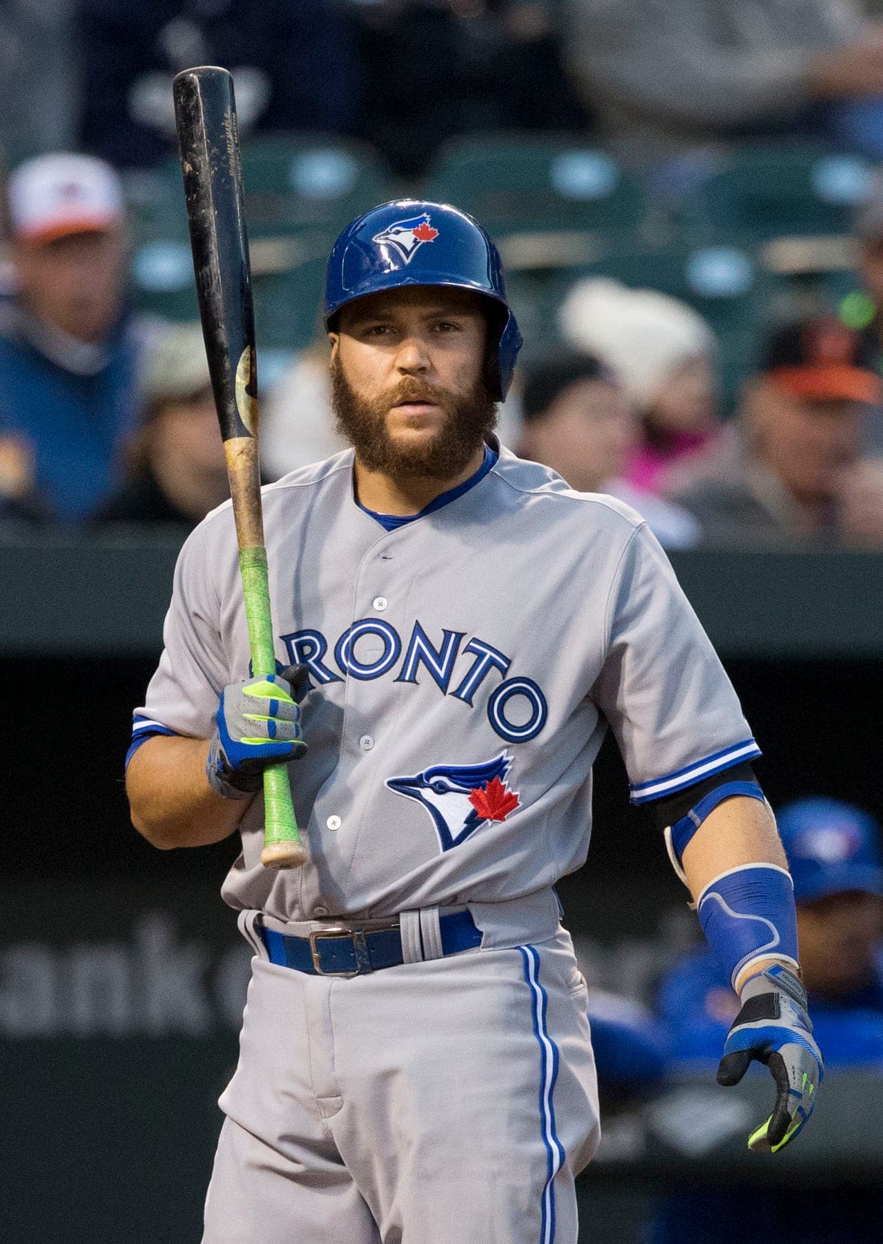 Russell Martin with the Blue Jays, April 11, 2015 (the same season). Not ALDS Game 5.