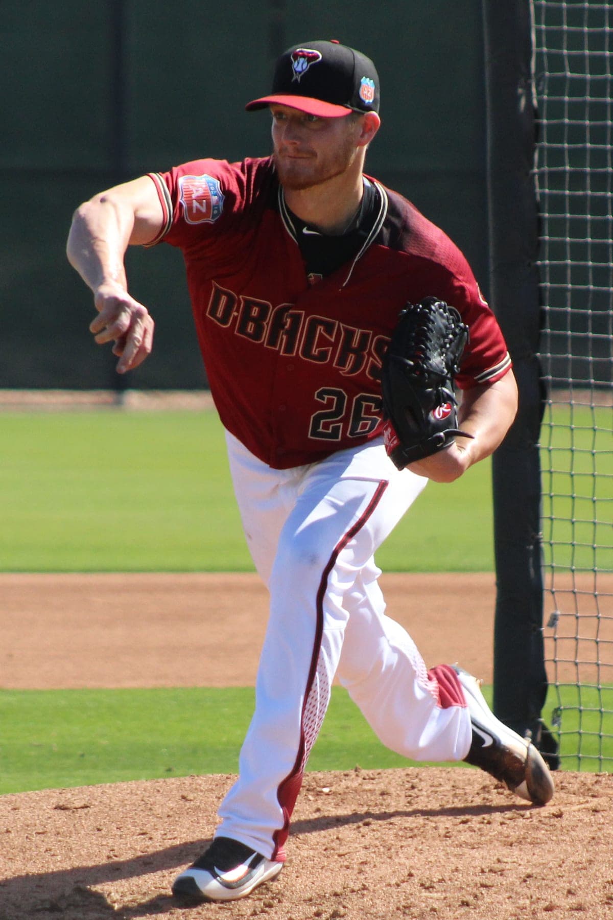 Shelby Miller at 2016 spring training, shortly after the trade. Not a photo of the trade.